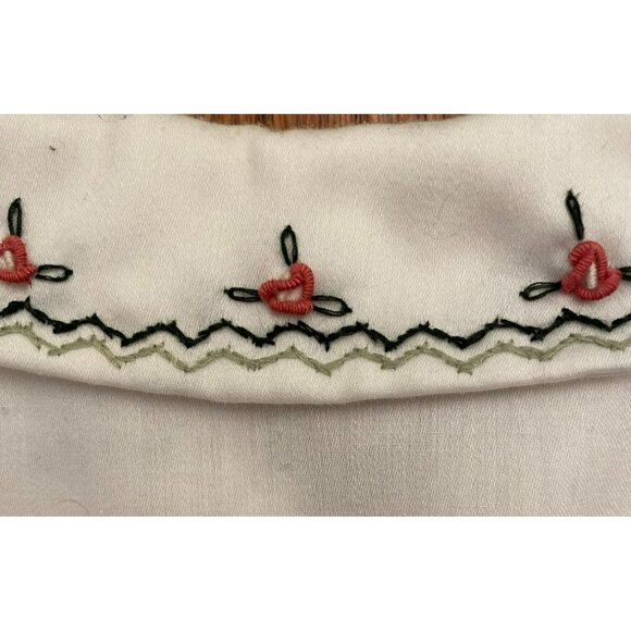 Vintage Gymboree 5Y Nutcracker Smocked Red Velvet Christmas Dress With Blouse an - Picture 9 of 16